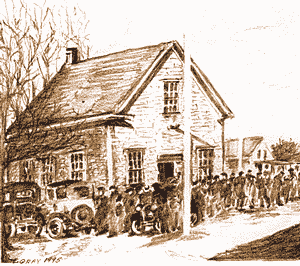 illustration Mashpee meetinghouse